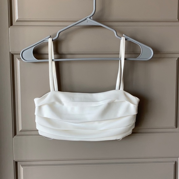 Zara Tops - Zara White Bralette / Crop Top